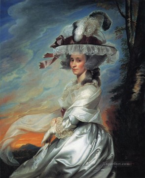 Sra. Daniel Denison Rogers Abigail Bromfield retrato colonial de Nueva Inglaterra John Singleton Copley Pinturas al óleo